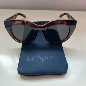 Le Specs Air Heart Tortoise Cat-Eye Sunglasses